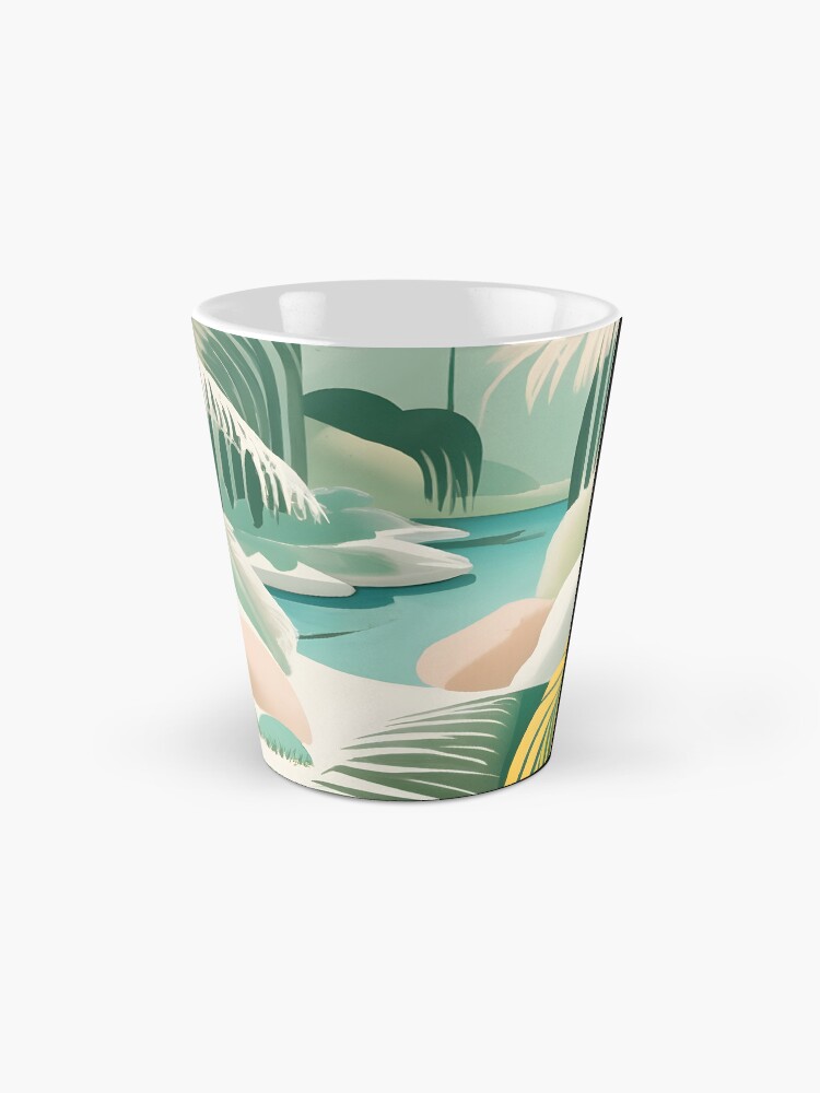 Thumbnail 2 of 4, Coffee Mug, Palm Landscape Drawing designed and sold by Patricks-Art.