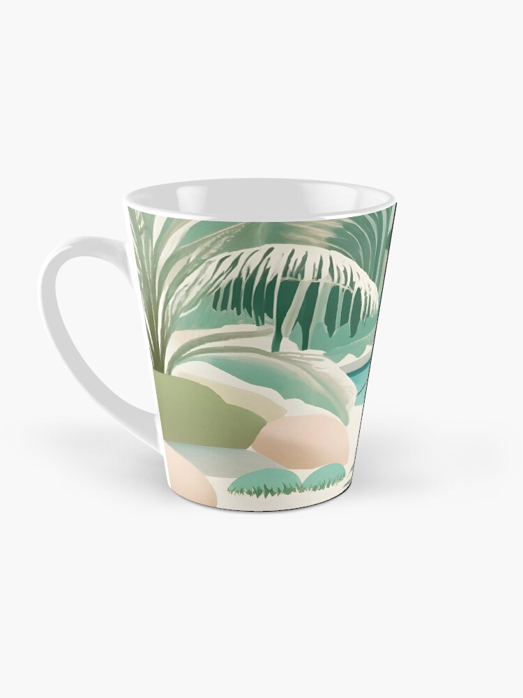Thumbnail 3 of 4, Coffee Mug, Palm Landscape Drawing designed and sold by Patricks-Art.