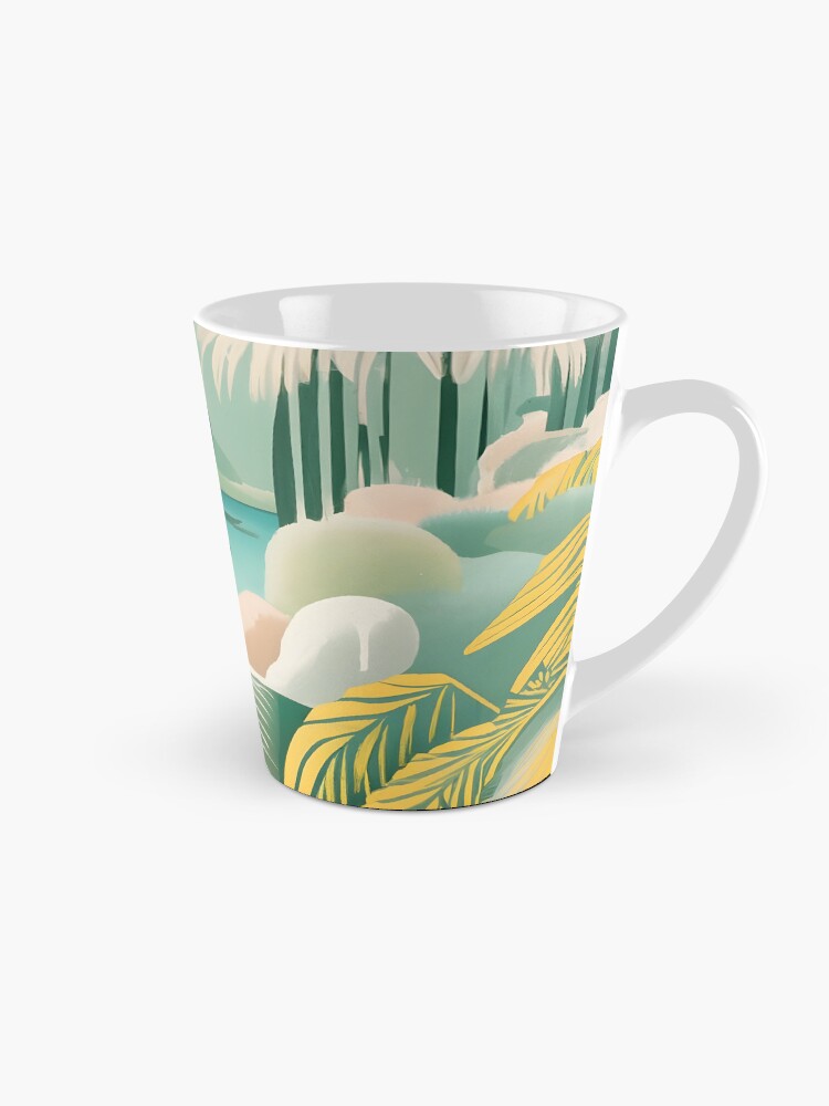 Thumbnail 1 of 4, Coffee Mug, Palm Landscape Drawing designed and sold by Patricks-Art.