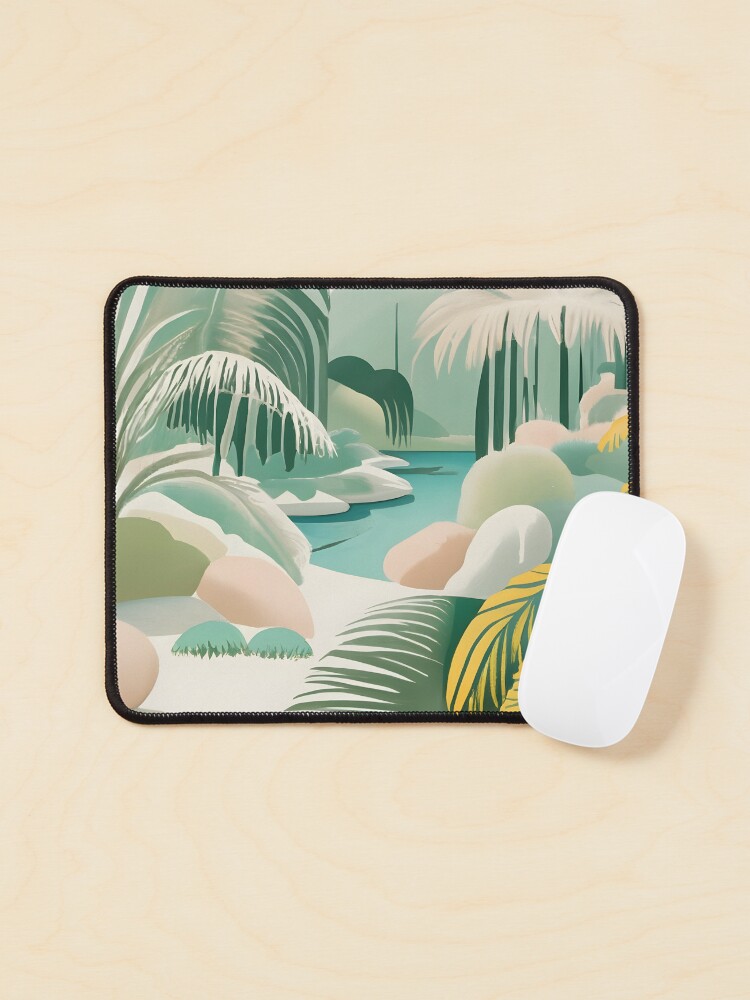 Thumbnail 1 of 5, Mouse Pad, Palm Landscape Drawing designed and sold by Patricks-Art.