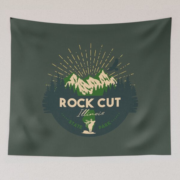 Item preview, Rock Cut State Park Illinois - IL Badge Souvenir Sunset designed and sold by mountainfad.