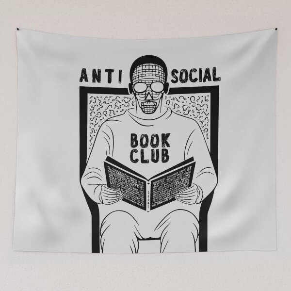 Item preview, Antisocial Book Club - Booktrovert designed and sold by TheHellSong.