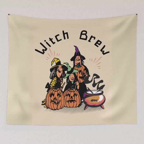 Item preview, Vintage Retro Cartoon Witch Brew designed and sold by Yellowriversss.