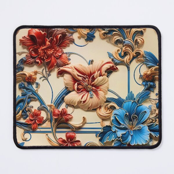 Item preview, LV Tile 1 - Floral Symphony - red, white and blue on Antique designed and sold by stevepmp.
