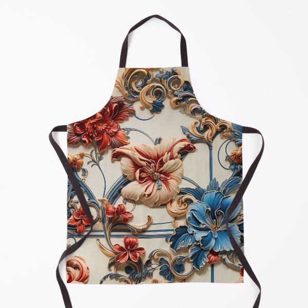Item preview, LV Tile 1 - Floral Symphony - red, white and blue on Ivory designed and sold by stevepmp.