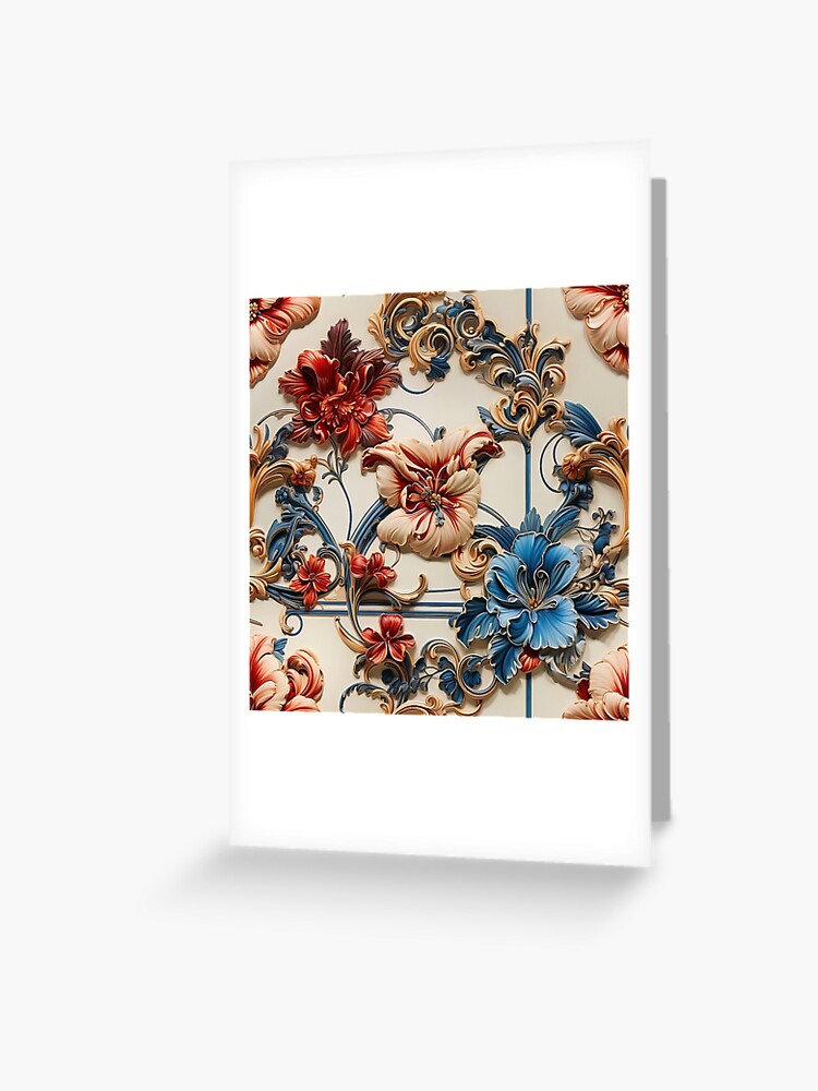 LV Tile 1 - Floral Symphony - red, white and blue on Ivory iPad Case &  Skin for Sale by stevepmp