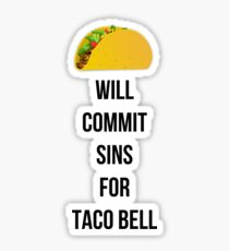 Pegatina Cometerá pecados por Taco Bell