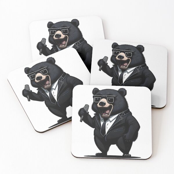 Item preview,  Bear Lead Singer of the Bear Band Singing designed and sold by ratchawoot.
