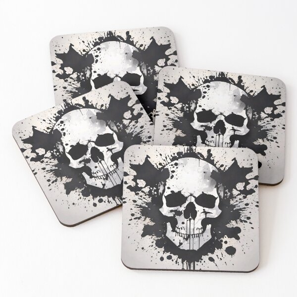 Item preview, Inkblot Skull designed and sold by Psy-Dye-AI.