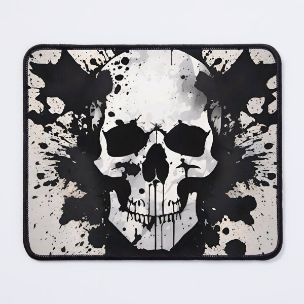 Item preview, Inkblot Skull designed and sold by Psy-Dye-AI.
