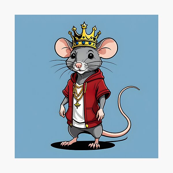 Black Rat King an Original Hand Painted King -   Black rat, Rat king,  Watercolor paintings of animals