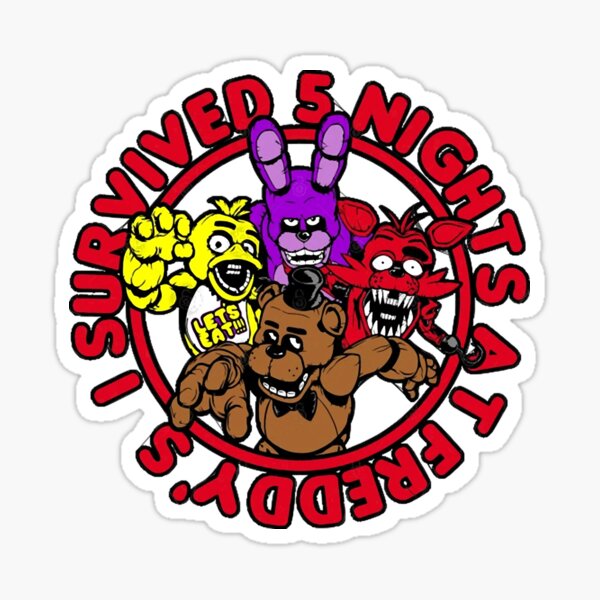 FNAF Let's Party Sticker for Sale by ThrillersLaws