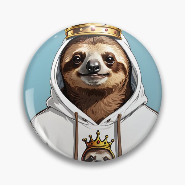 Item preview, King Sloth designed and sold by CraftyUniverse.