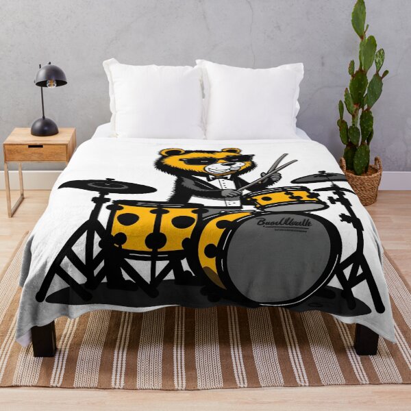 Item preview, Bear Drumming en el papel del baterista de Bear Band designed and sold by ratchawoot.