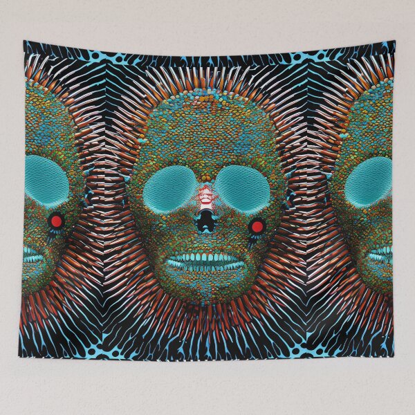 Item preview, Surrealistic skull designed and sold by pixelatedworld.