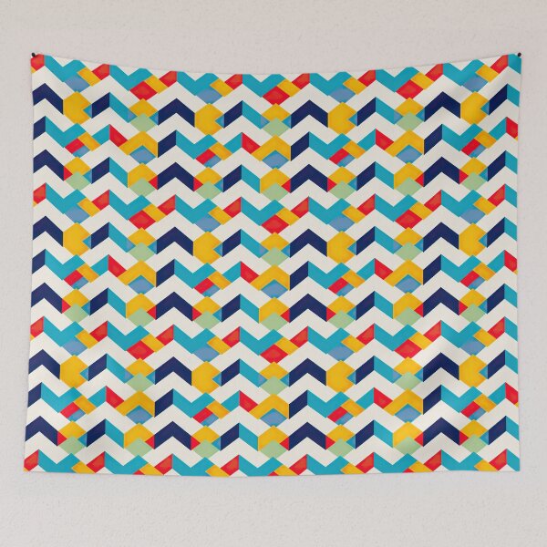 Artikelvorschau, Modernes geometrisches Design im Popart Stil, das an Polygone erinnert entworfen und verkauft von Pflugart.
