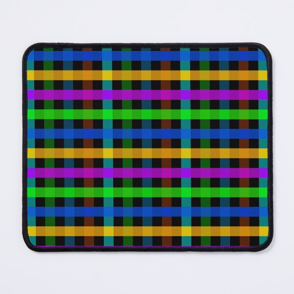 Item preview, Colourful Black Gingham designed and sold by PatternTitan.