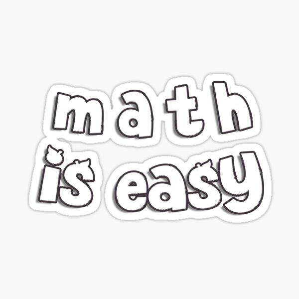 Math is Easy Wall Art – Math Teacher's Gift Idea | iPhone Wallet