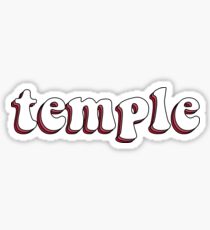 Temple University Retro Sticker