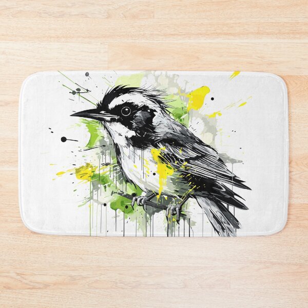 Item preview, Butcherbird, Colorful Bird Illustration designed and sold by Niktarka.