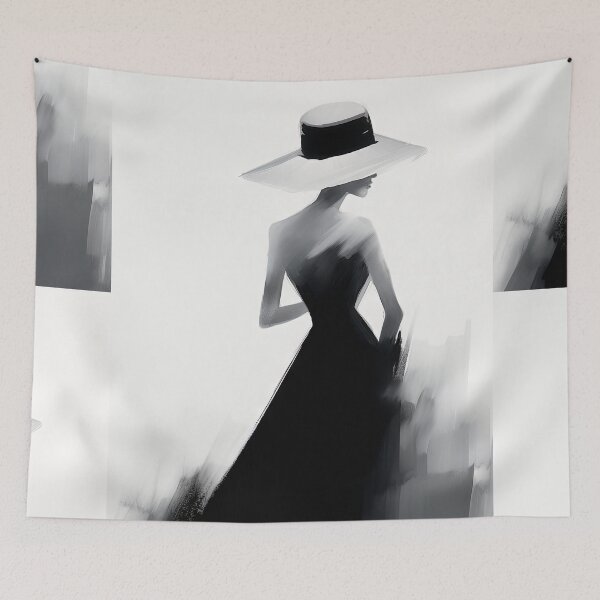 Item preview, High Contrast Elegance: Abstract Power of Fashion's Mystery designed and sold by Piotrek0001.