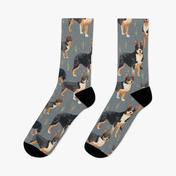 Item preview, seamless pattern:Playful Lancashire Heeler designed and sold by pkk1designsart.