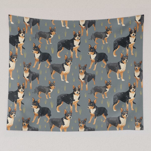 Item preview, seamless pattern:Playful Lancashire Heeler designed and sold by pkk1designsart.