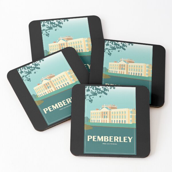 Item preview, Art Deco Pemberley from Pride and Prejudice Illustration designed and sold by ladan-vallada.