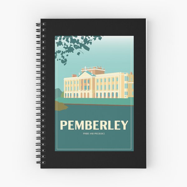 Item preview, Art Deco Pemberley from Pride and Prejudice Illustration designed and sold by ladan-vallada.