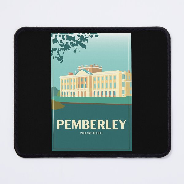 Item preview, Art Deco Pemberley from Pride and Prejudice Illustration designed and sold by ladan-vallada.