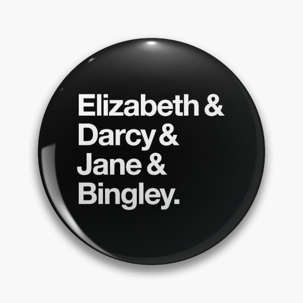 Item preview, Elizabeth and Darcy and Jane and Bingley. (Pride and Prejudice) White Helvetica designed and sold by ladan-vallada.