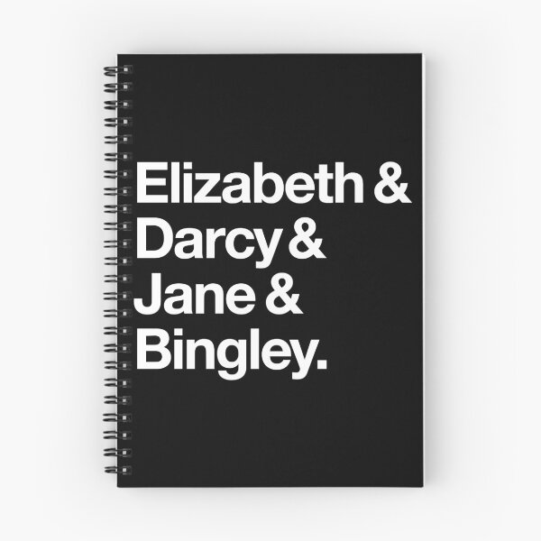 Item preview, Elizabeth and Darcy and Jane and Bingley. (Pride and Prejudice) White Helvetica designed and sold by ladan-vallada.