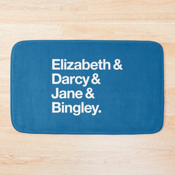 Item preview, Elizabeth and Darcy and Jane and Bingley. (Pride and Prejudice) White Helvetica designed and sold by ladan-vallada.
