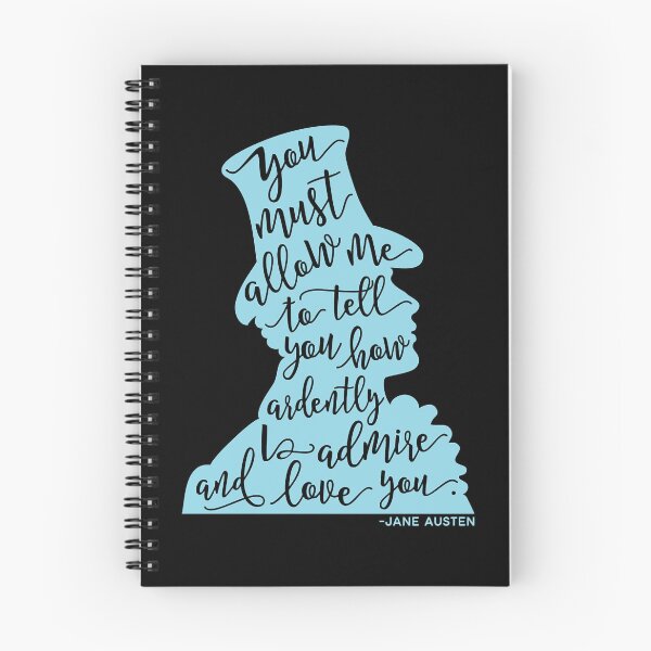 Item preview, Mr. Darcy How Ardently I Admire Silhouette Pride and Prejudice Jane Austen Design designed and sold by ladan-vallada.