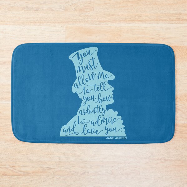 Item preview, Mr. Darcy How Ardently I Admire Silhouette Pride and Prejudice Jane Austen Design designed and sold by ladan-vallada.