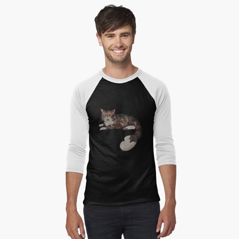 Item preview, Baseball ¾ Sleeve T-Shirt designed and sold by FelineEmporium.