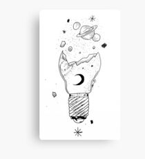 Space Bulb Metal Print