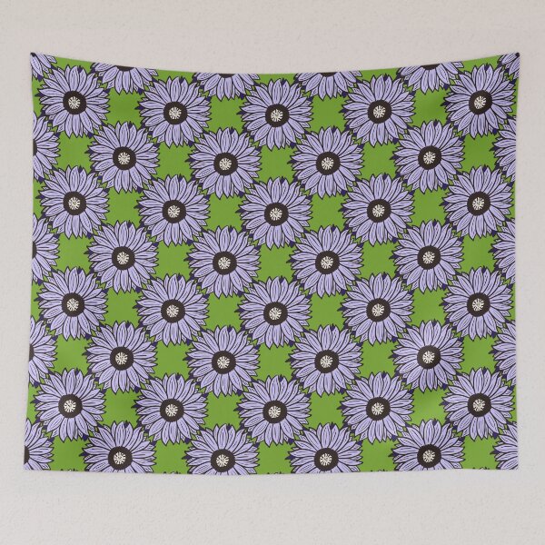 Item preview, Purple Sunflower Flower Pattern designed and sold by Fairies Flower  Garden.