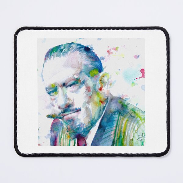 Item preview, JOHN STEINBECK - watercolor designed and sold by chaseband.