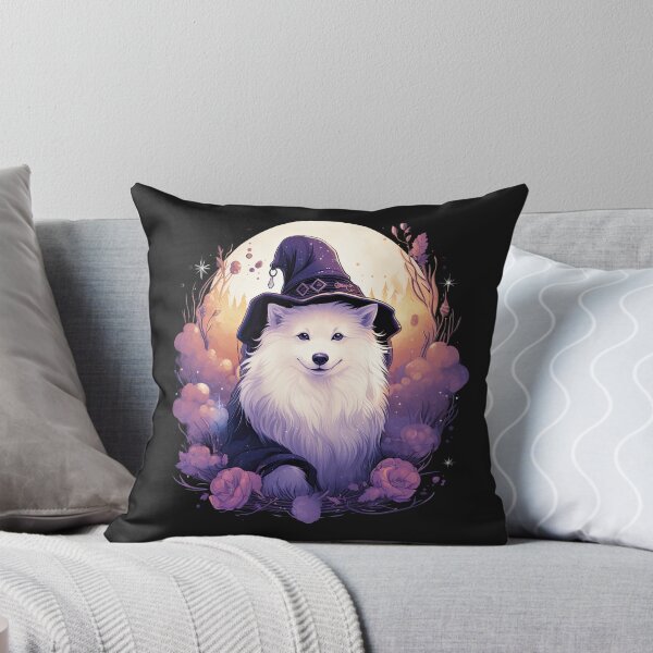 Item preview, Witchy Samoyed: Halloween Enchanted Dog Magic Design designed and sold by The-Sinister.