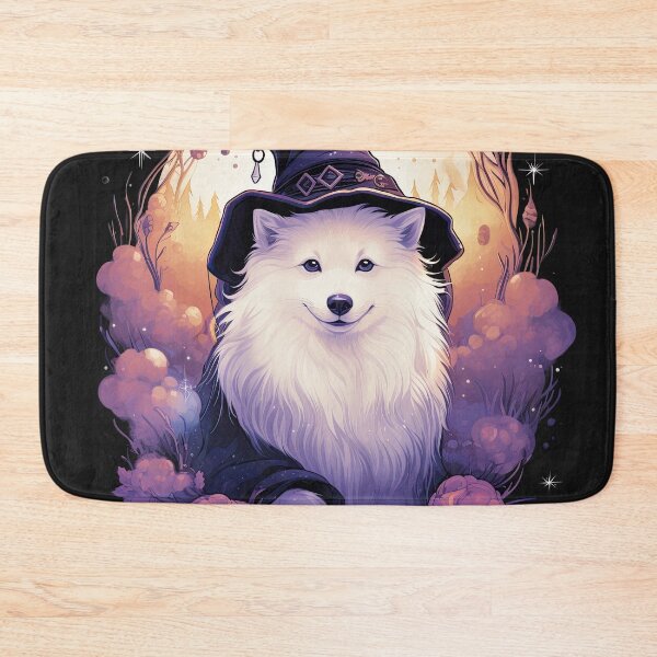 Item preview, Witchy Samoyed: Halloween Enchanted Dog Magic Design designed and sold by The-Sinister.