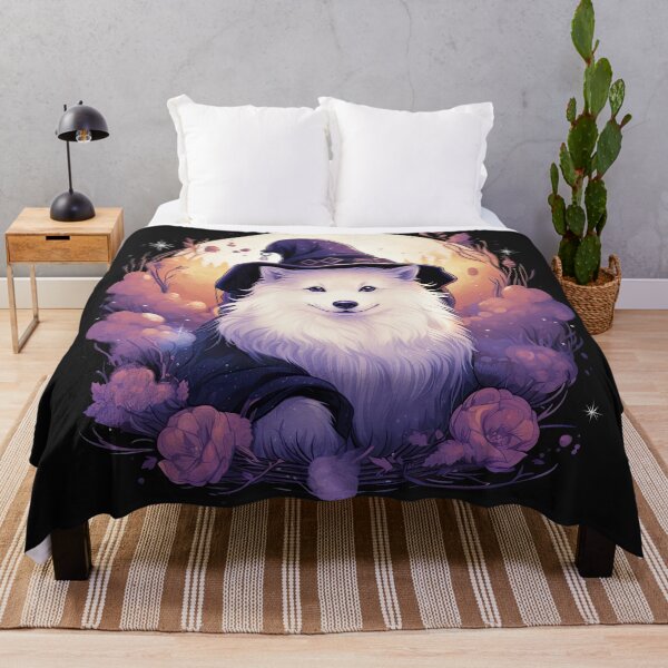 Item preview, Witchy Samoyed: Halloween Enchanted Dog Magic Design designed and sold by The-Sinister.
