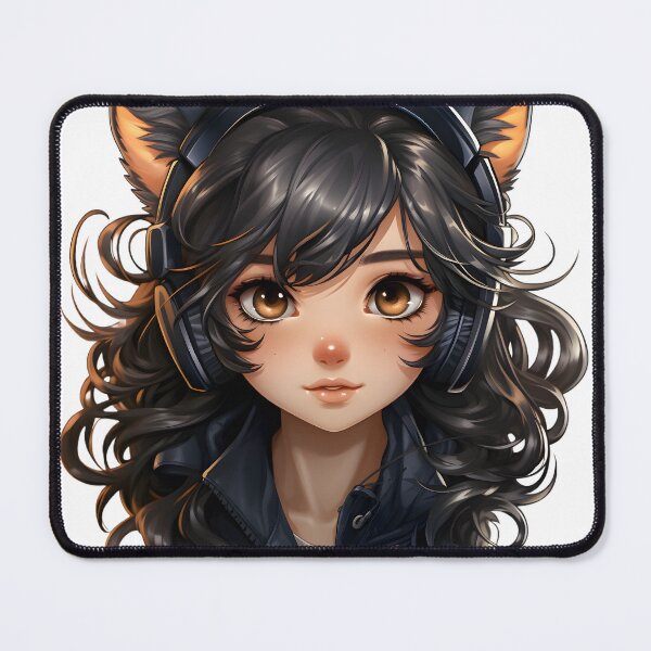 Item preview, Cat Ear Girl Clip Art designed and sold by oilidesing.