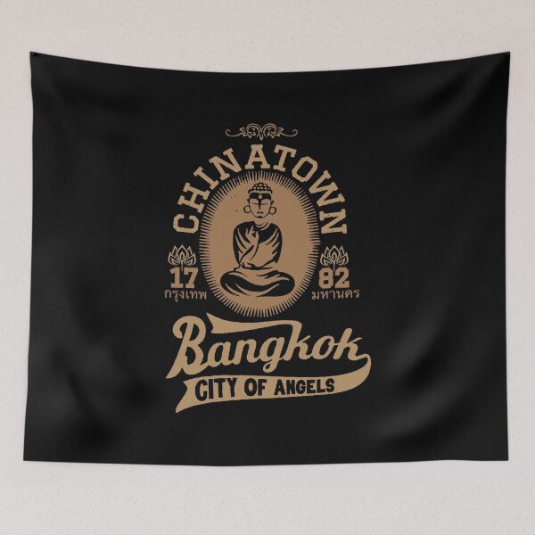 Item preview, Vintage Bangkok Buddha Logo - Retro Thai Shirt Design designed and sold by Boogosh.