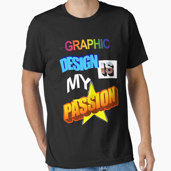 Aperçu de l'œuvre Le design graphique est ma passion WordArt Pun Meme Classic créée et vendue par srdjansoterar.