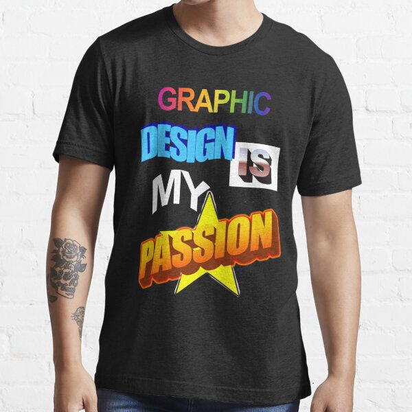 Aperçu de l'œuvre Le design graphique est ma passion WordArt Pun Meme Classic créée et vendue par srdjansoterar.