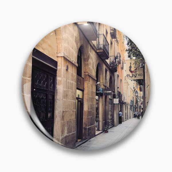 Item preview, Old town street in Barcelona designed and sold by Sasas Design.