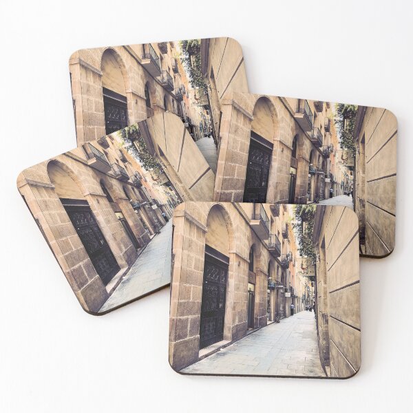Item preview, Old town street in Barcelona designed and sold by Sasas Design.