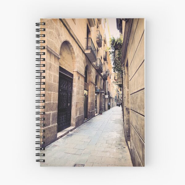 Item preview, Old town street in Barcelona designed and sold by Sasas Design.