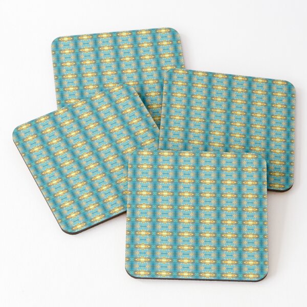 Item preview, Repetitive Patterns: Blue & Yellow designed and sold by SideDishDesign.